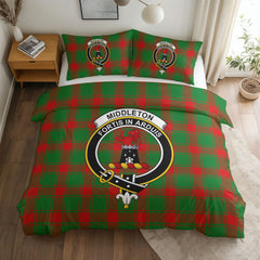 Middleton Modern Tartan Crest Bedding Set