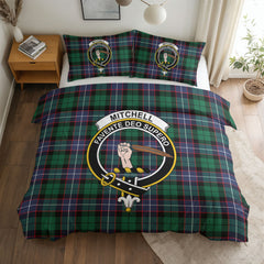 Mitchell Modern Tartan Crest Bedding Set