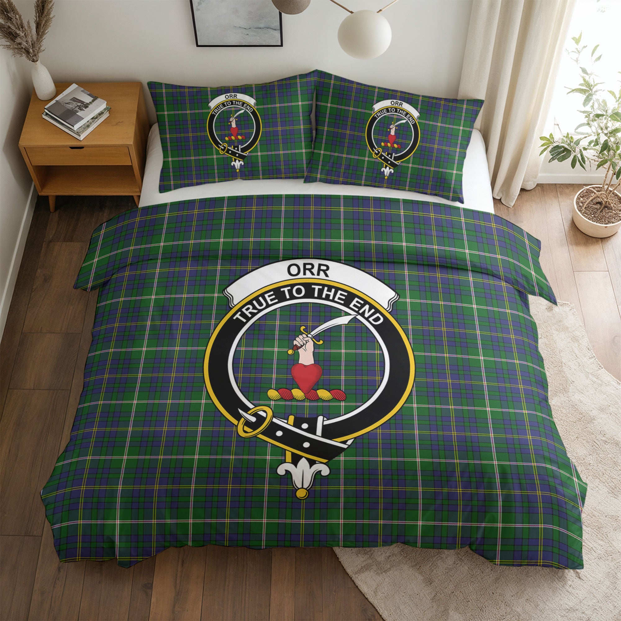 Orr Tartan Crest Bedding Set