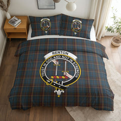 Renton Tartan Crest Bedding Set