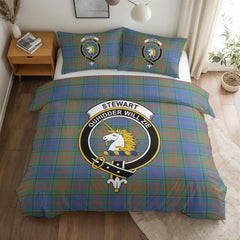 Stewart of Appin Hunting Ancient Tartan Crest Bedding Set