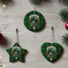 Anstruther Tartan Crest Christmas Ceramic Ornament