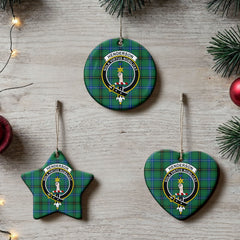 Henderson Ancient Tartan Crest Christmas Ceramic Ornament