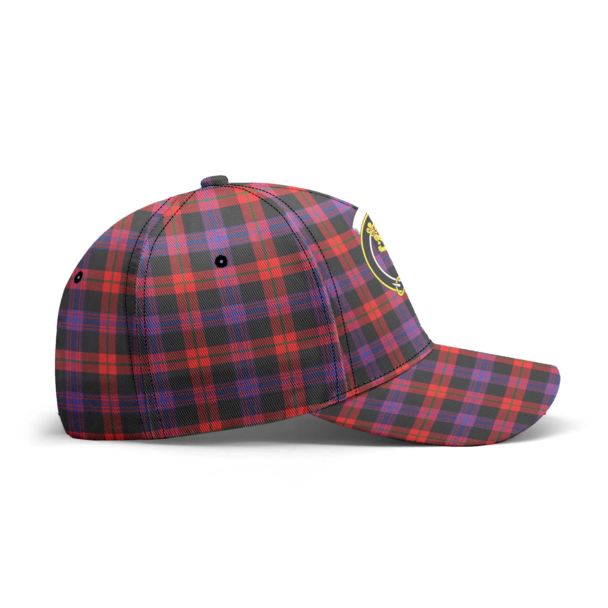 Brown Modern Tartan Crest Classic Cap