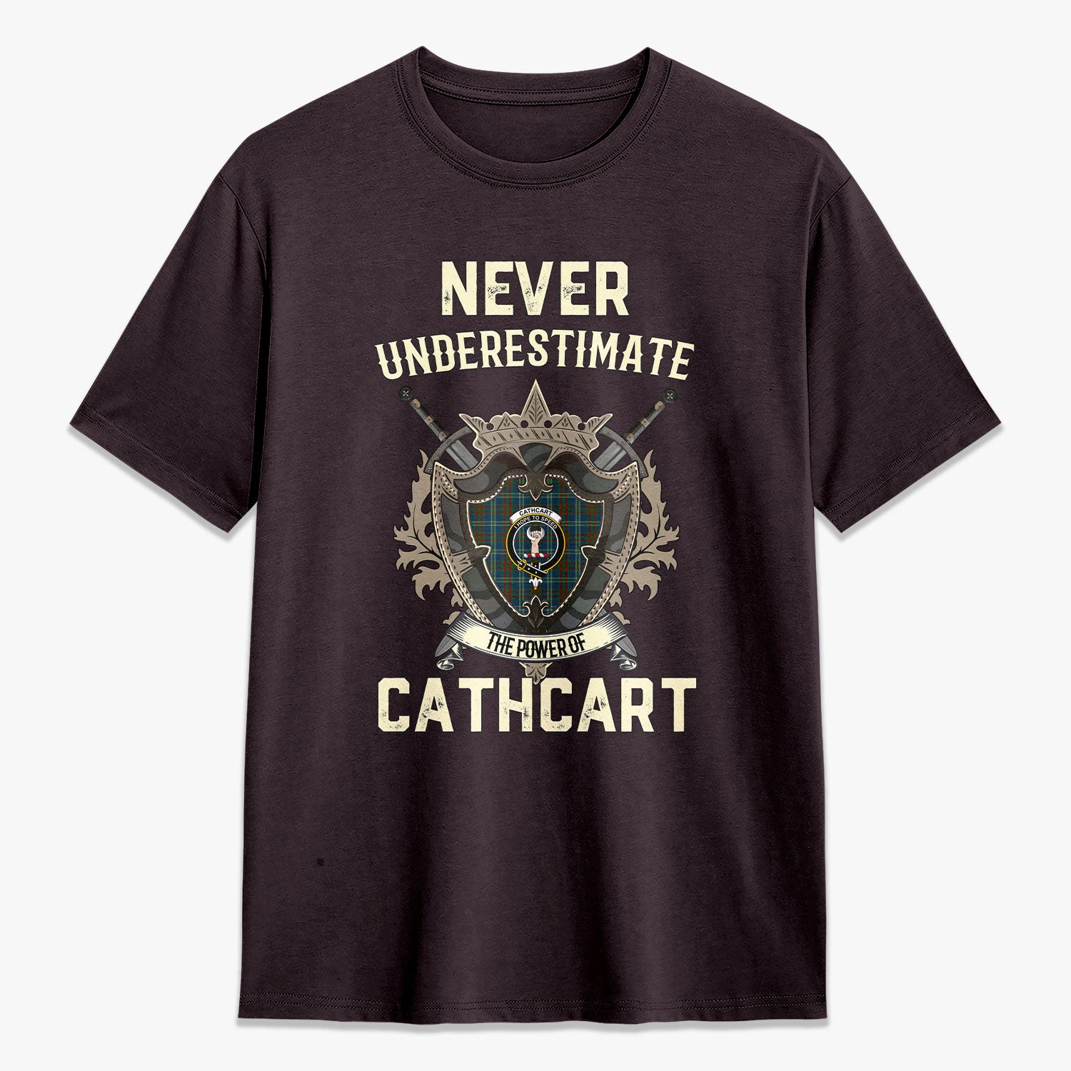 Cathcart Tartan Crest 2D T-shirt - Never Underestimate Style