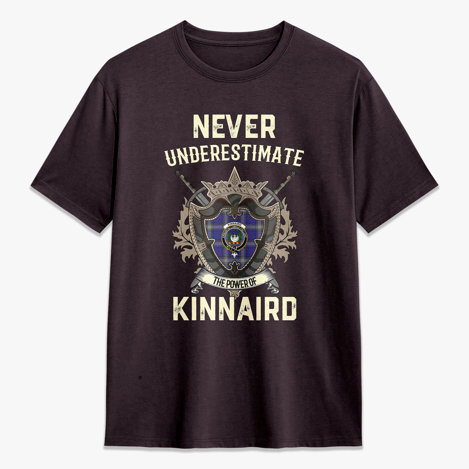Kinnaird Tartan Crest 2D T-shirt - Never Underestimate Style