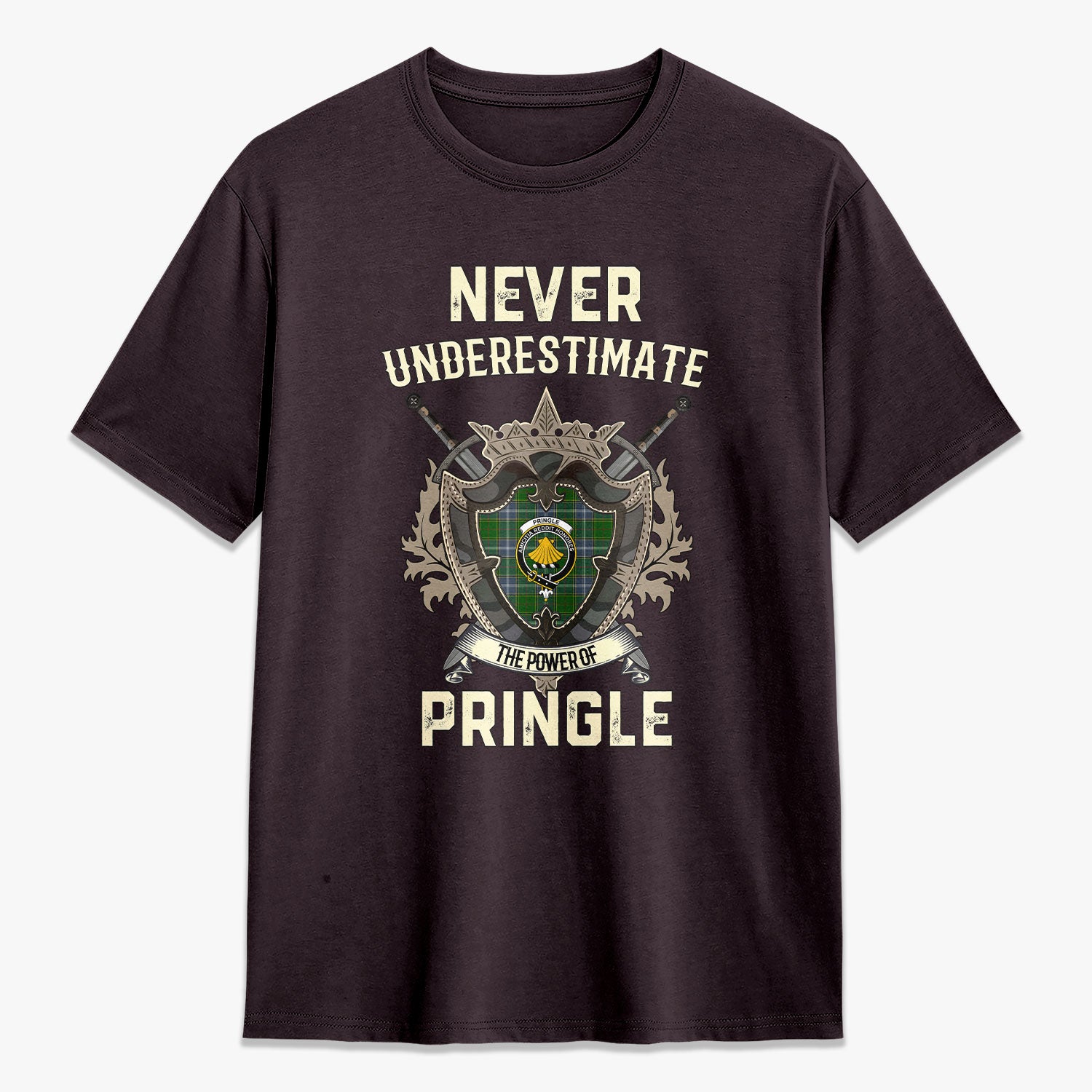 Pringle Tartan Crest 2D T-shirt - Never Underestimate Style
