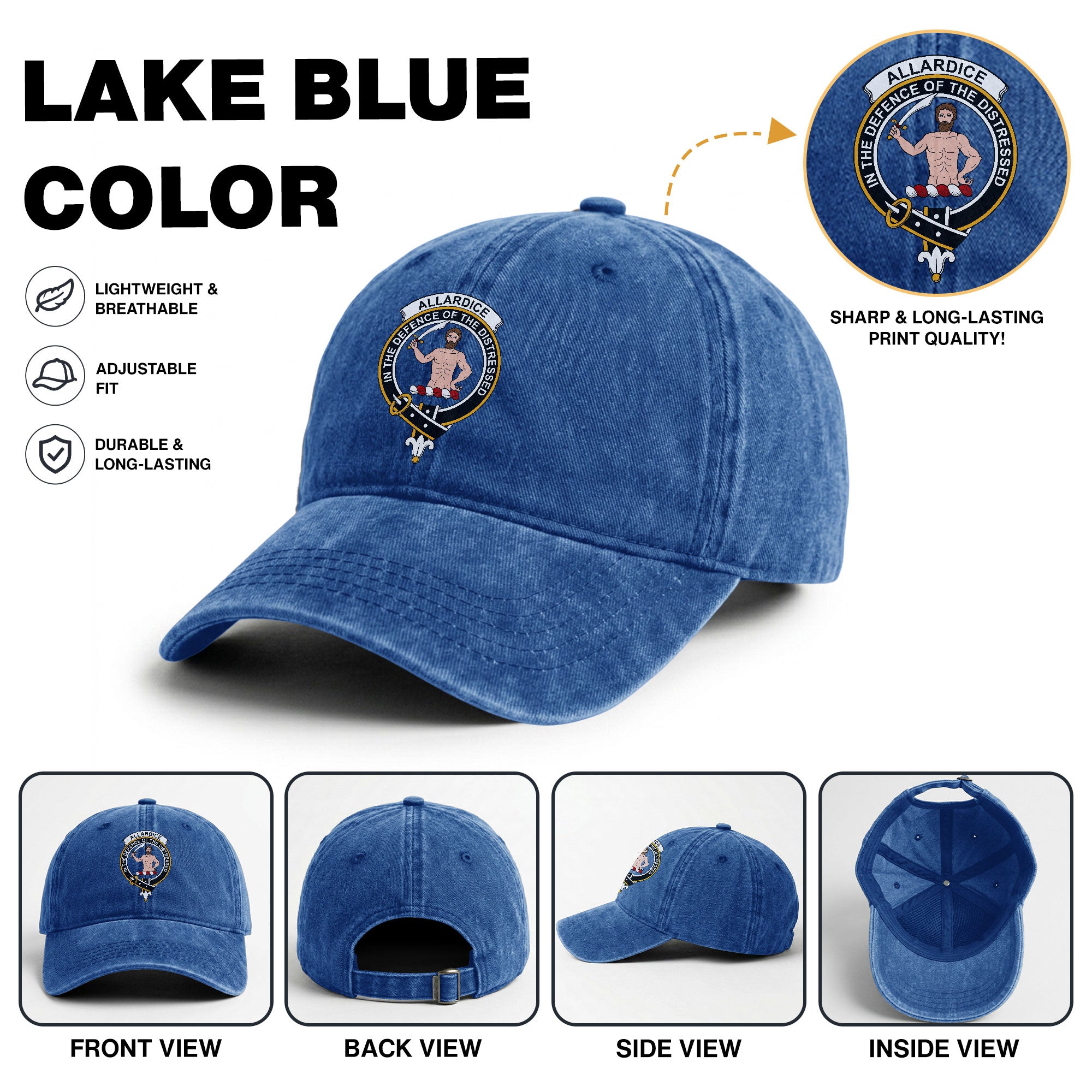 Allardice Crest Washed Classic Cap