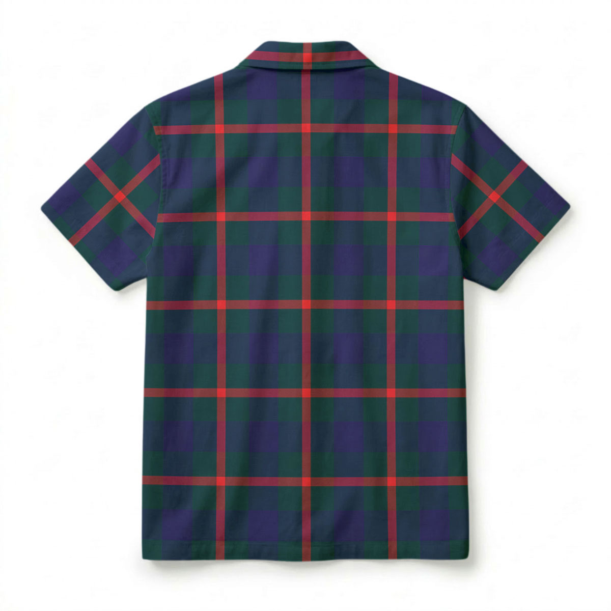 Agnew Modern Tartan Crest Hawaiian Shirt
