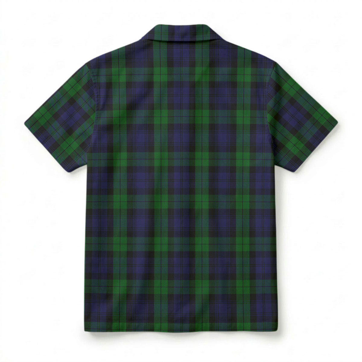 Black Watch Tartan Crest Hawaiian Shirt