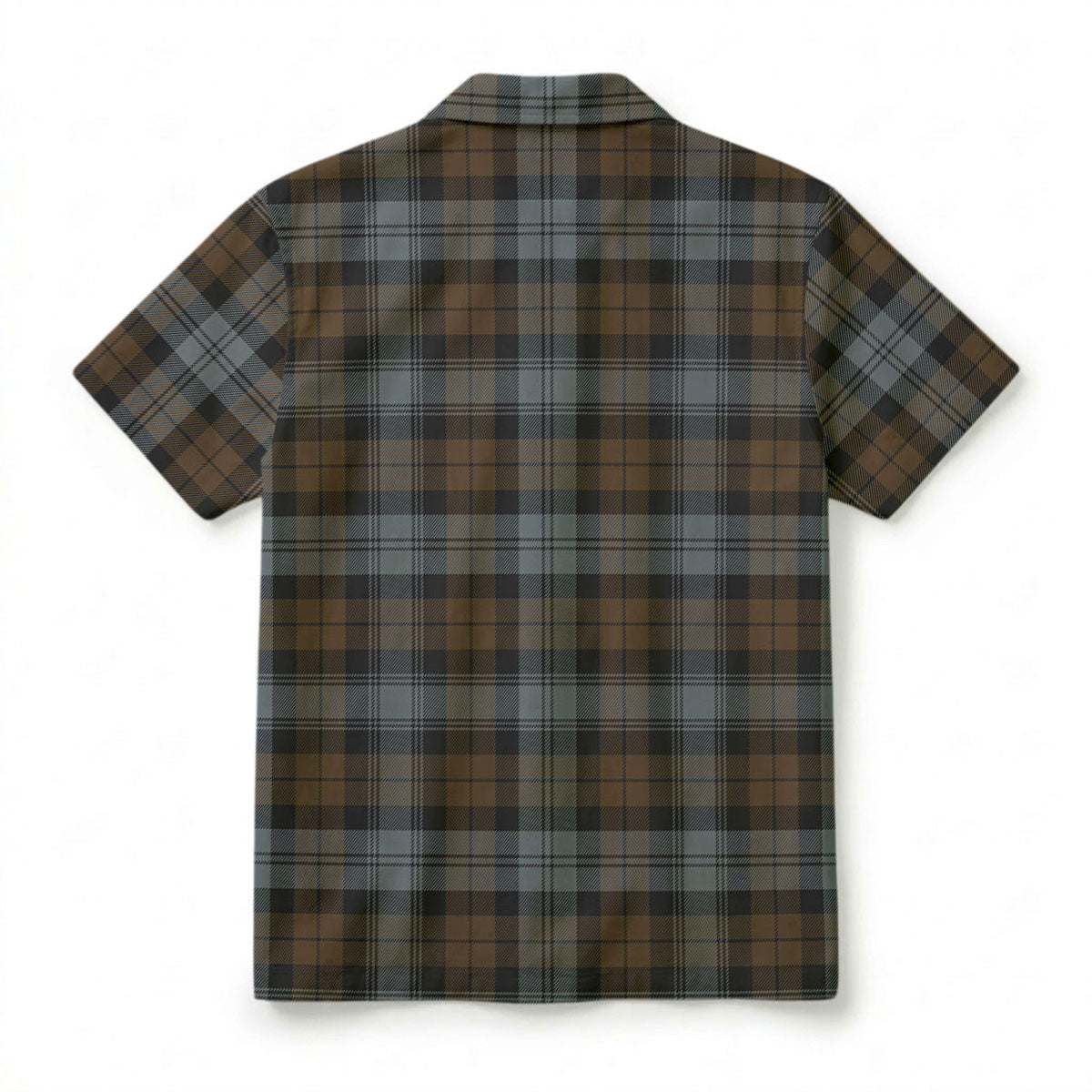 Black Watch Weathered Tartan Crest Hawaiian Shirt