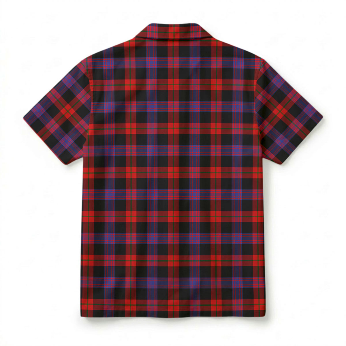 Brown Modern Tartan Crest Hawaiian Shirt