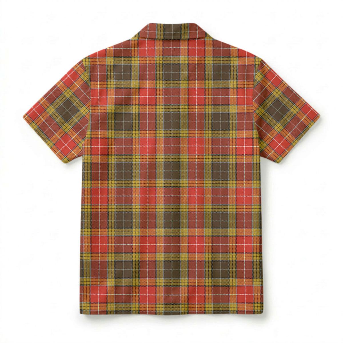 Buchanan Old Set Weathered Tartan Crest Hawaiian Shirt
