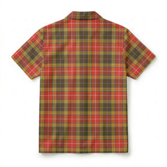Buchanan Old Set Weathered Tartan Crest Hawaiian Shirt