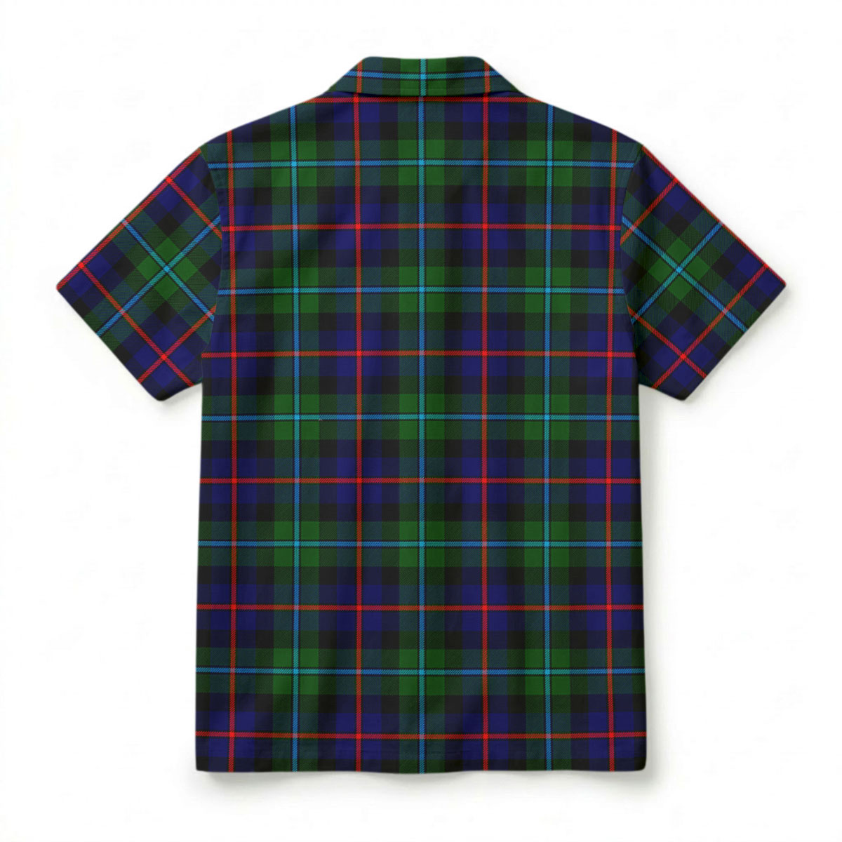 Calder Tartan Crest Hawaiian Shirt