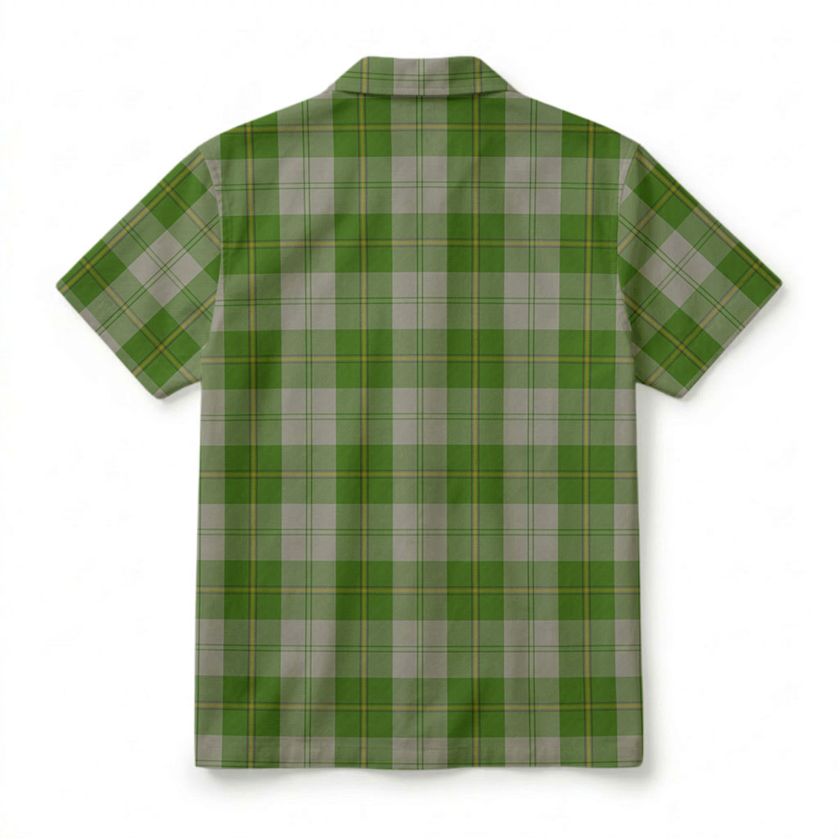 Cunningham Dress Green Dancers Tartan Crest Hawaiian Shirt