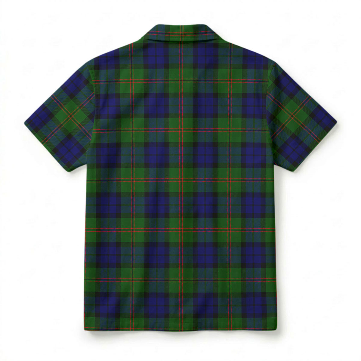 Dundas Modern Tartan Crest Hawaiian Shirt