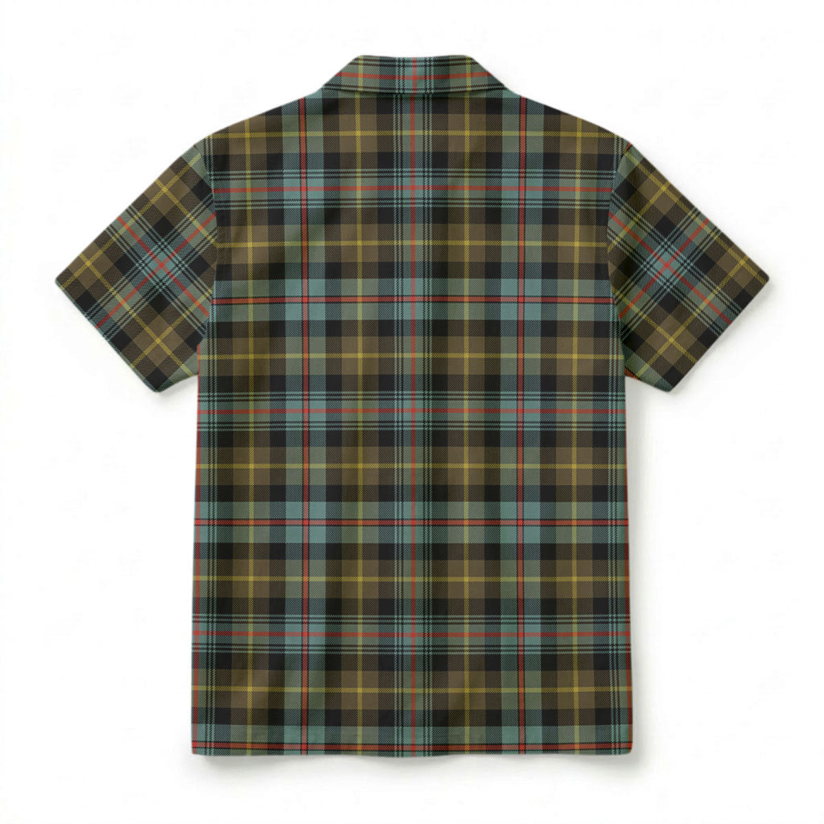 Farquharson Weathered Tartan Crest Hawaiian Shirt