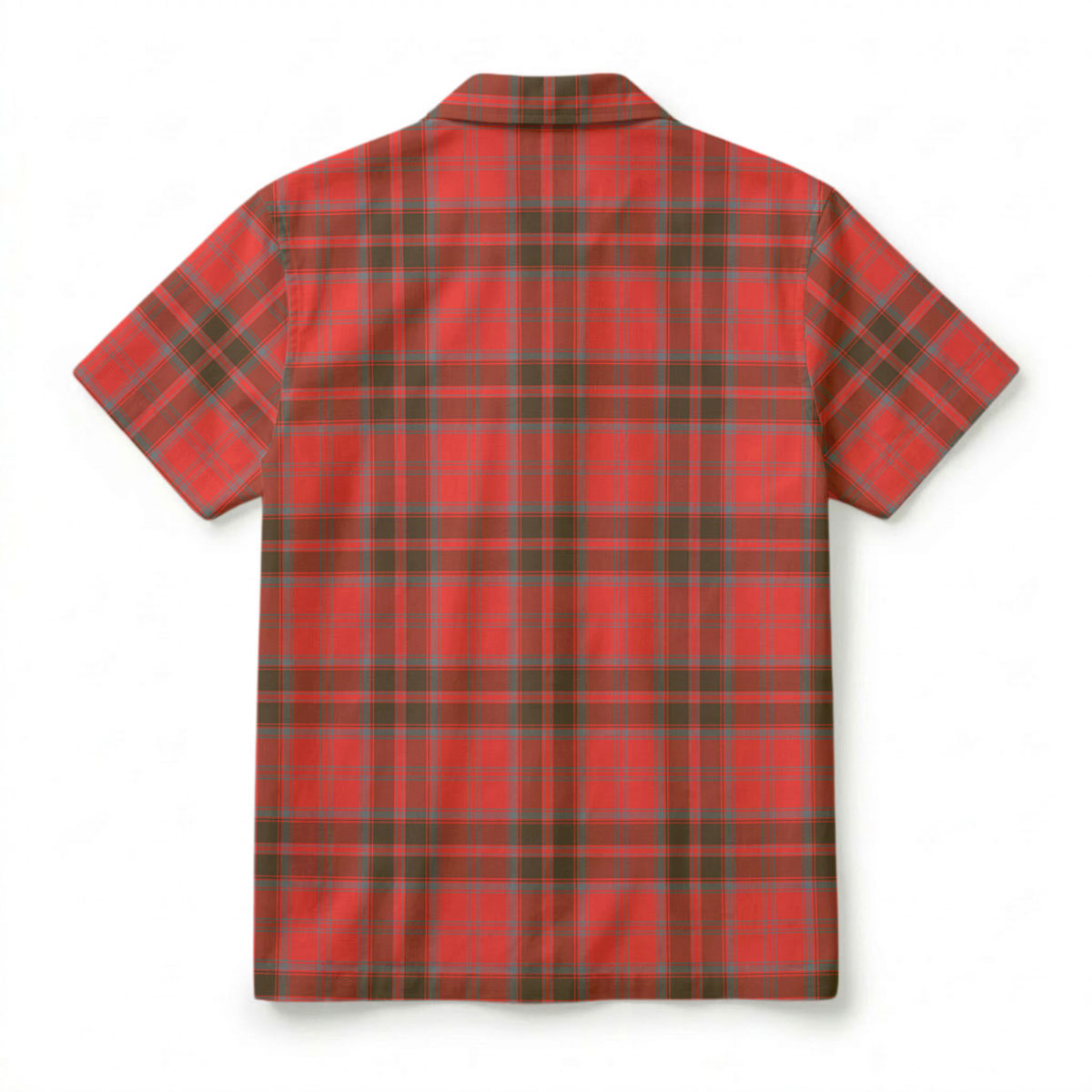 Grant Weathered  Tartan Crest Hawaiian Shirt