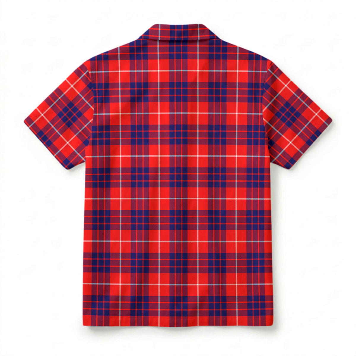 Hamilton Modern Tartan Crest Hawaiian Shirt