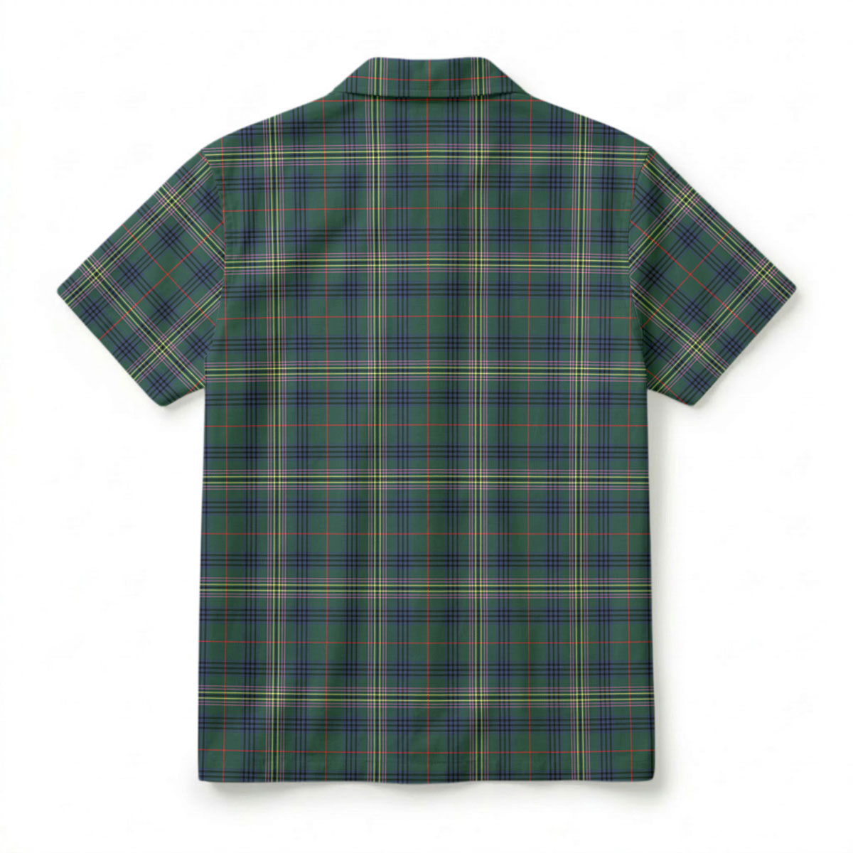 Kennedy Modern Tartan Crest Hawaiian Shirt