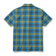 Laing Tartan Crest Hawaiian Shirt