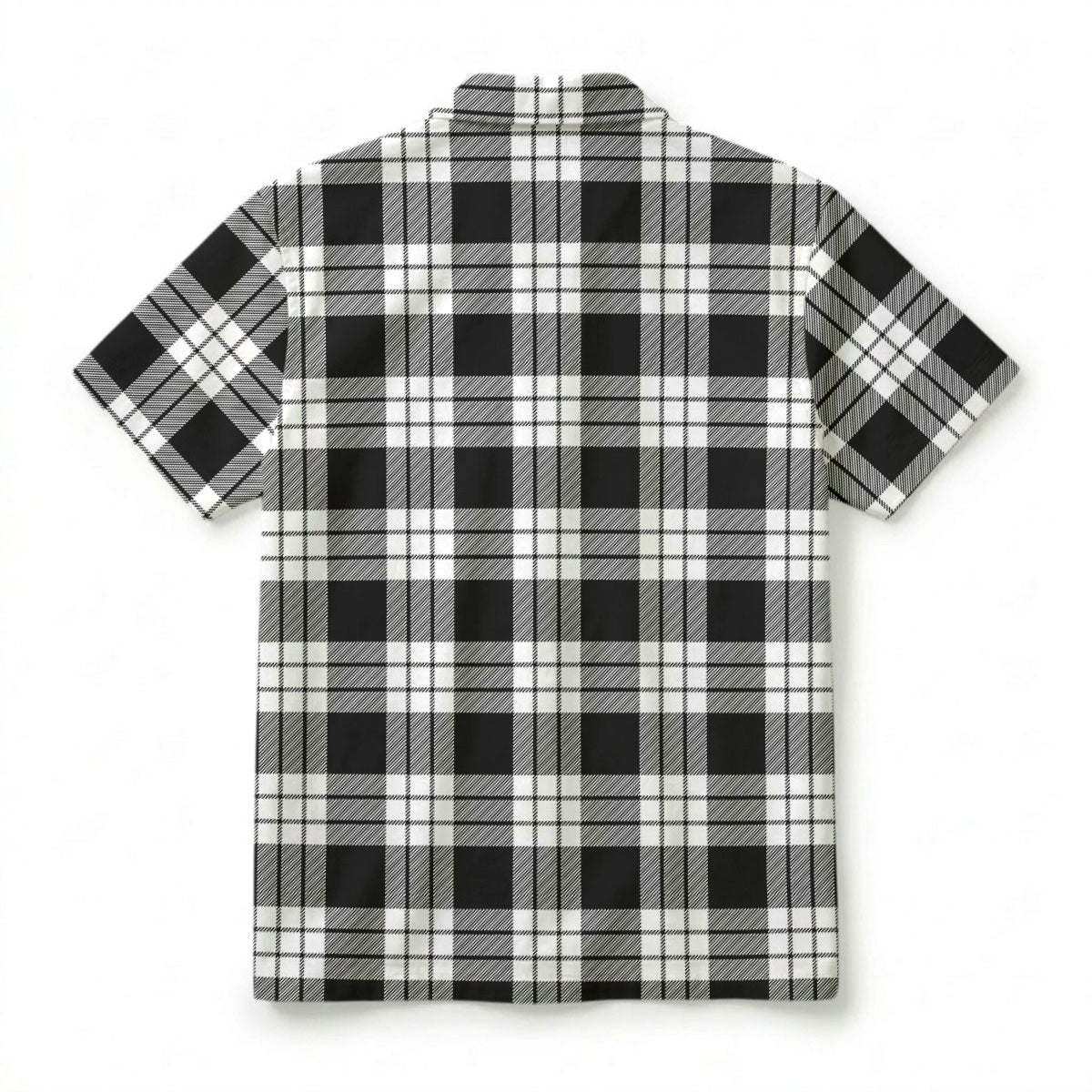 McFarlane Black - White Tartan Crest Hawaiian Shirt