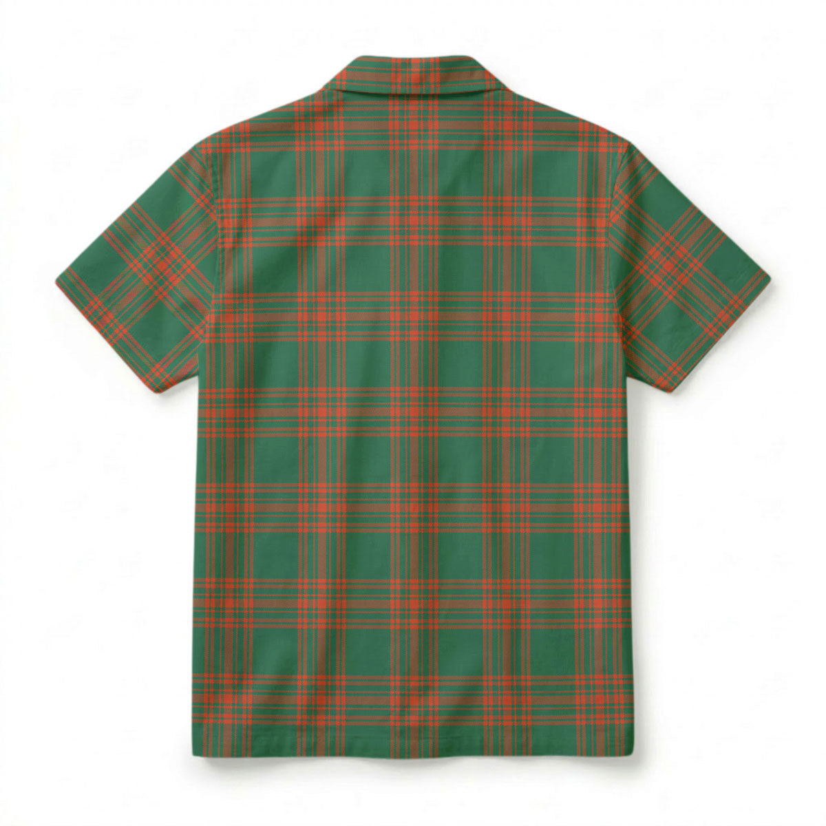 Menzies Green Ancient Tartan Crest Hawaiian Shirt