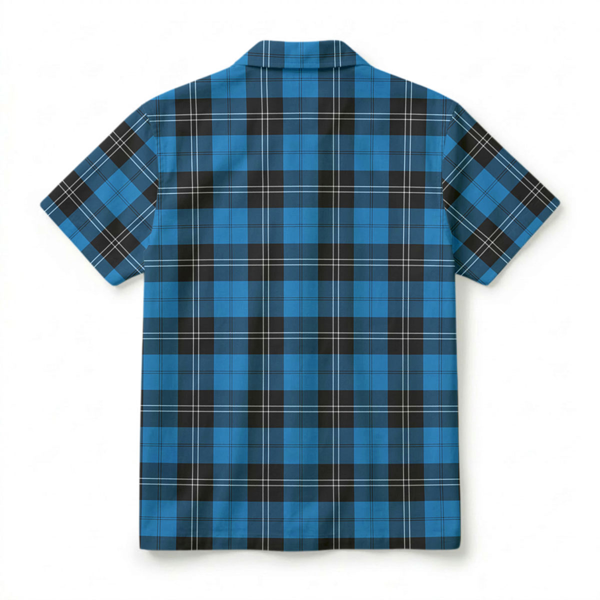 Ramsay Blue Ancient Tartan Crest Hawaiian Shirt