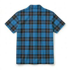 Ramsay Blue Ancient Tartan Crest Hawaiian Shirt