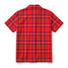 Rose Modern Tartan Crest Hawaiian Shirt