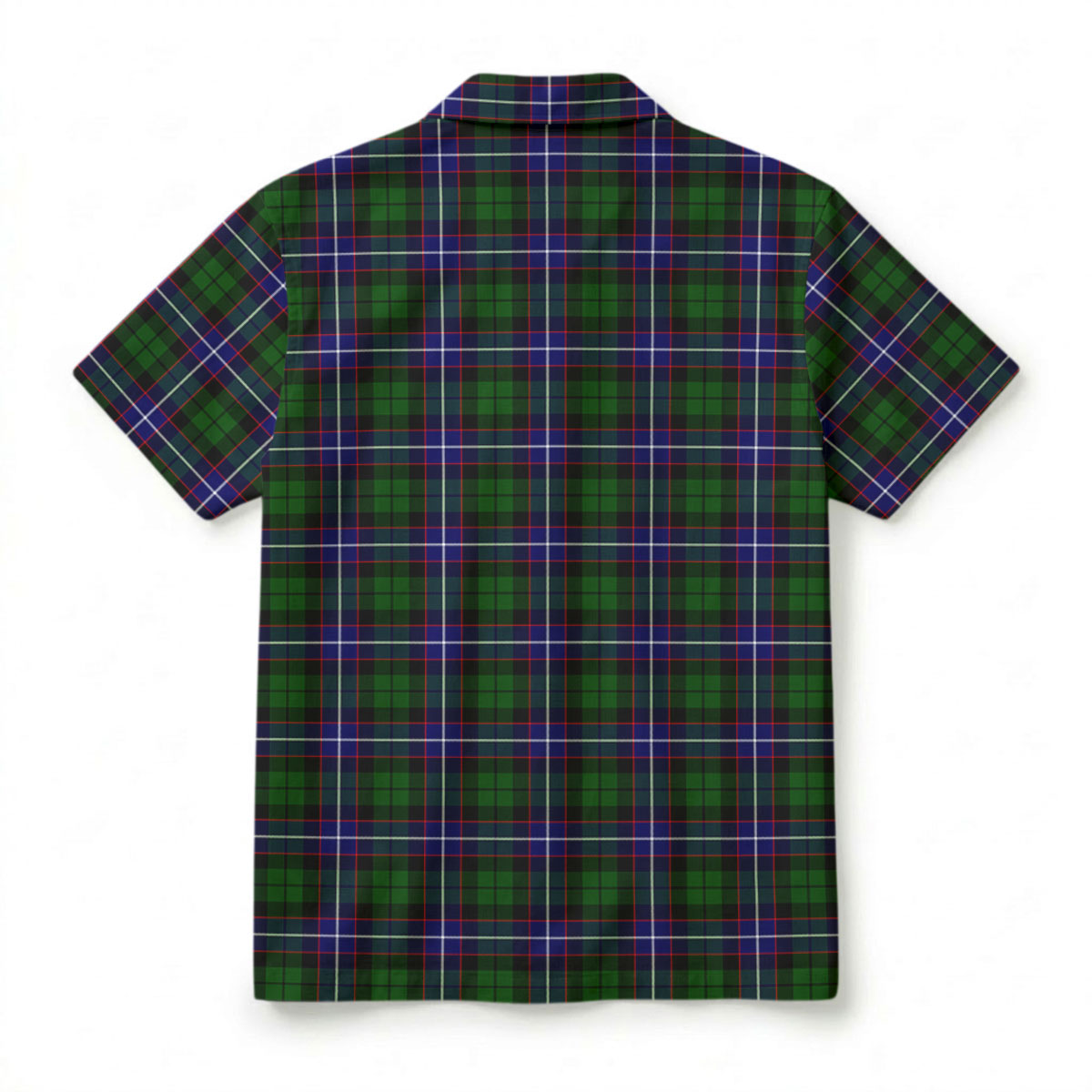 Russell Modern Tartan Crest Hawaiian Shirt