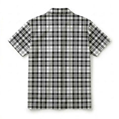 Scott Black & White Modern Tartan Crest Hawaiian Shirt