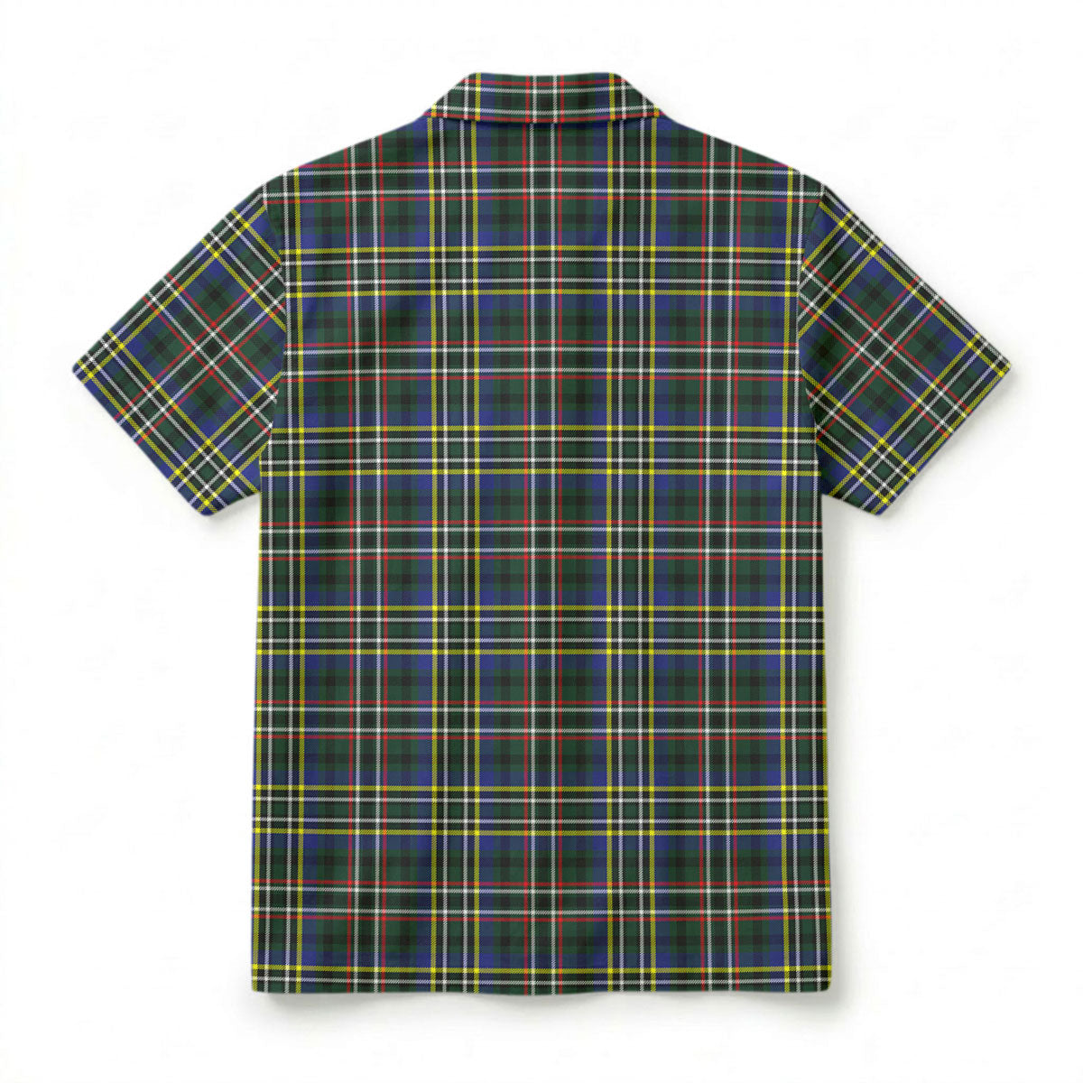 Scott Green Modern Tartan Crest Hawaiian Shirt
