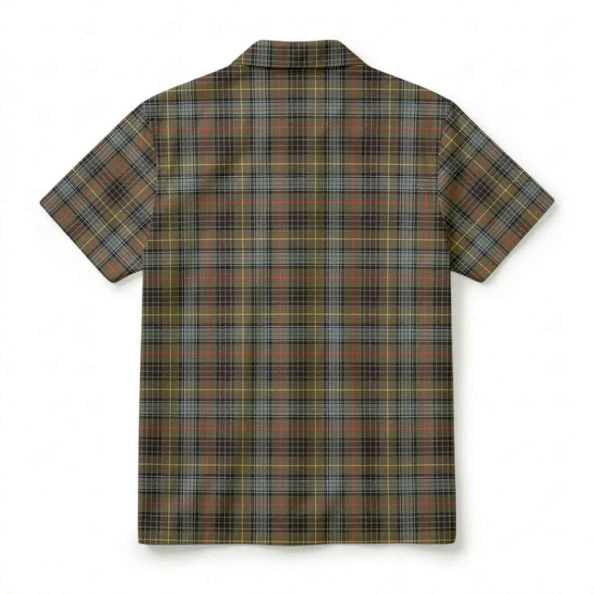 Stewart Hunting Weathered Tartan Crest Hawaiian Shirt