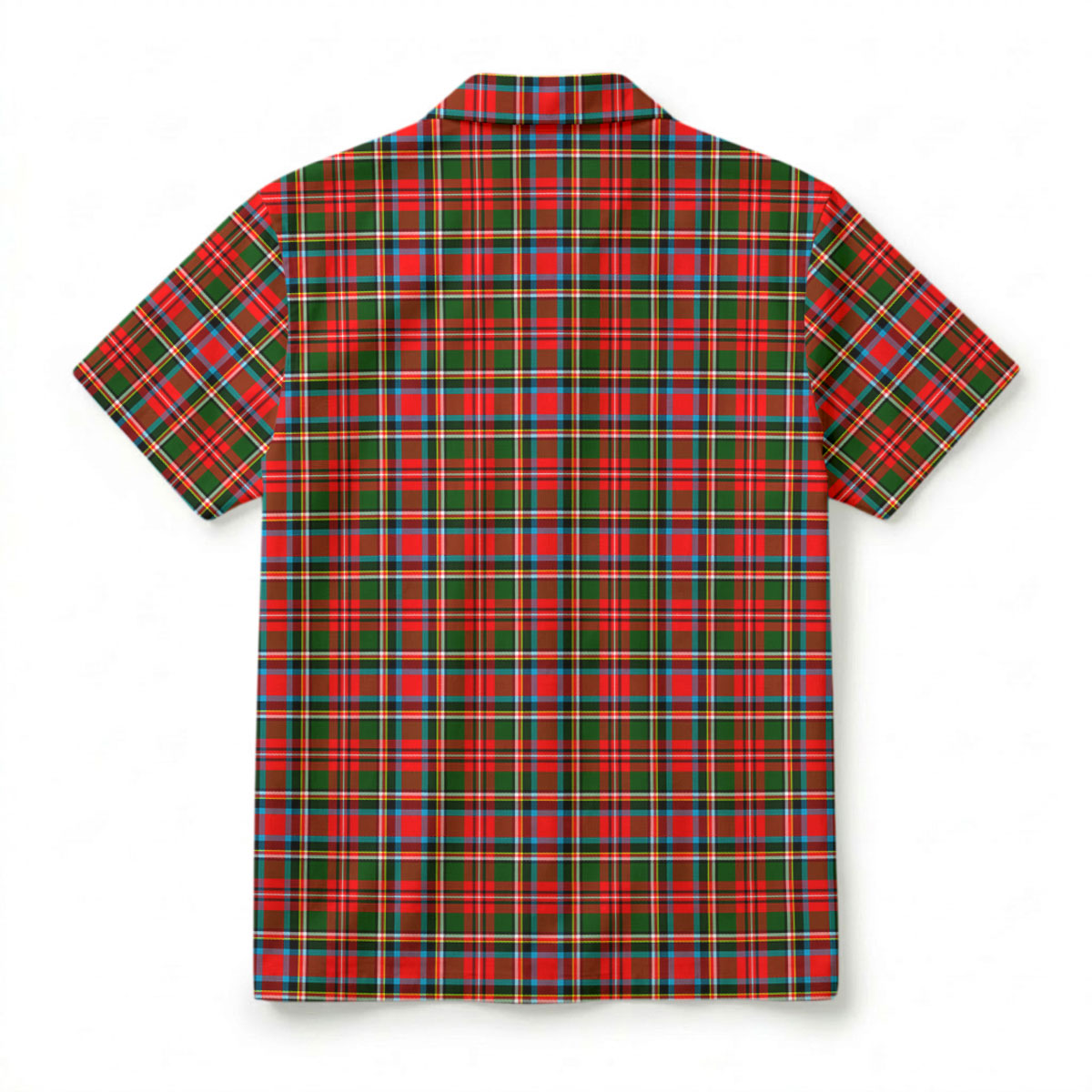 Stewart Royal Tartan Crest Hawaiian Shirt