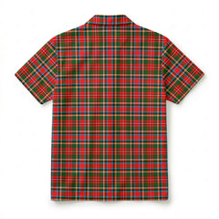 Stewart Royal Tartan Crest Hawaiian Shirt