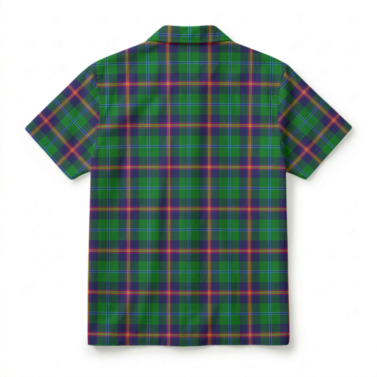 Young Modern Tartan Crest Hawaiian Shirt