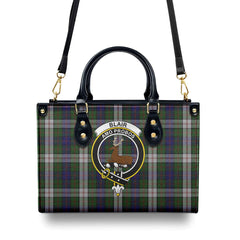 Blair Dress Tartan Crest Leather Handbag