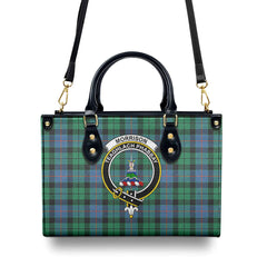 Morrison Ancient Tartan Crest Leather Handbag