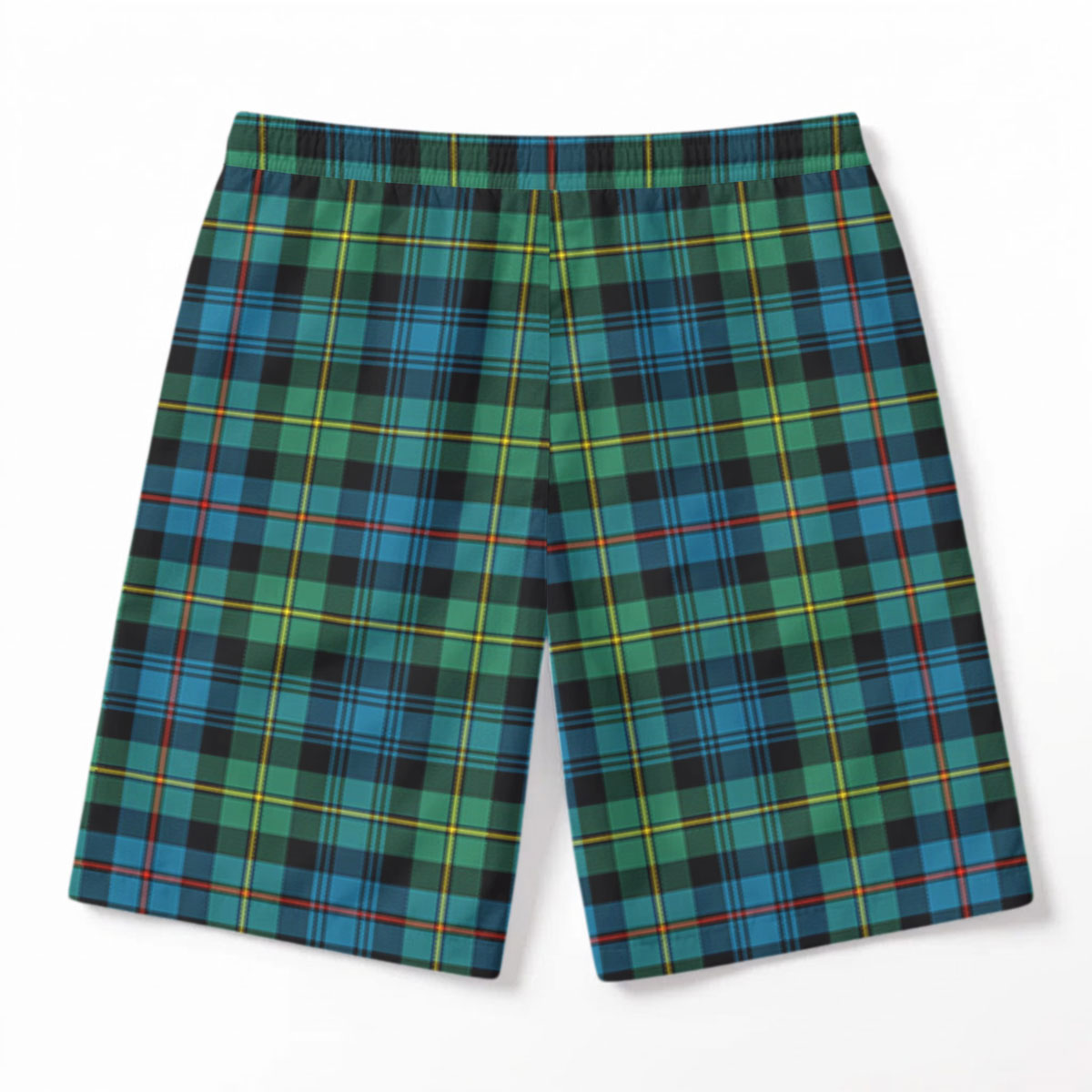Baillie Ancient Tartan Crest Men's Beach Shorts