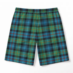 Baillie Ancient Tartan Crest Men's Beach Shorts