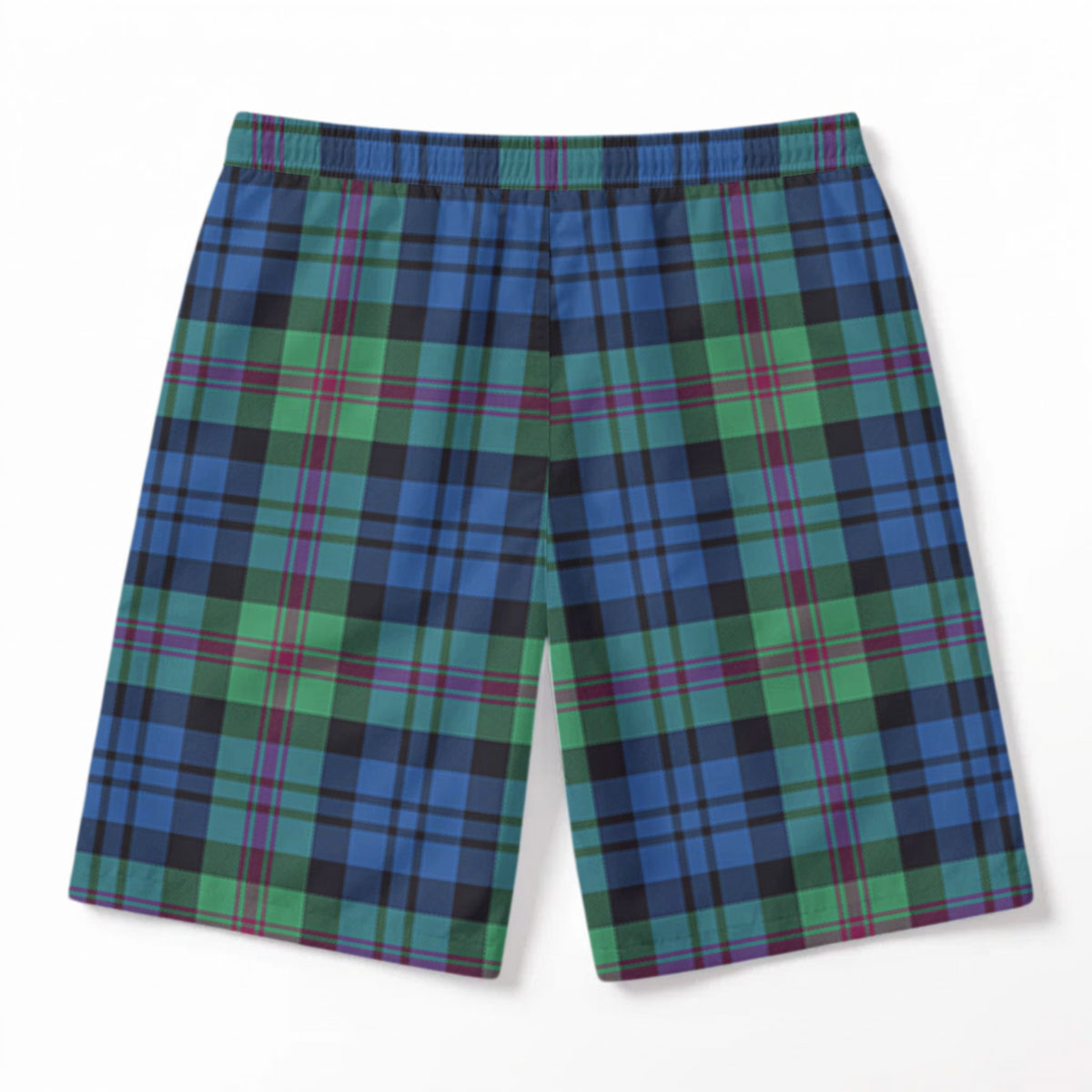 Baird Ancient Tartan Crest Men's Beach Shorts