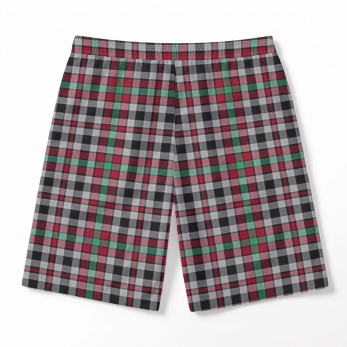 Borthwick Ancient Tartan Crest Men's Beach Shorts