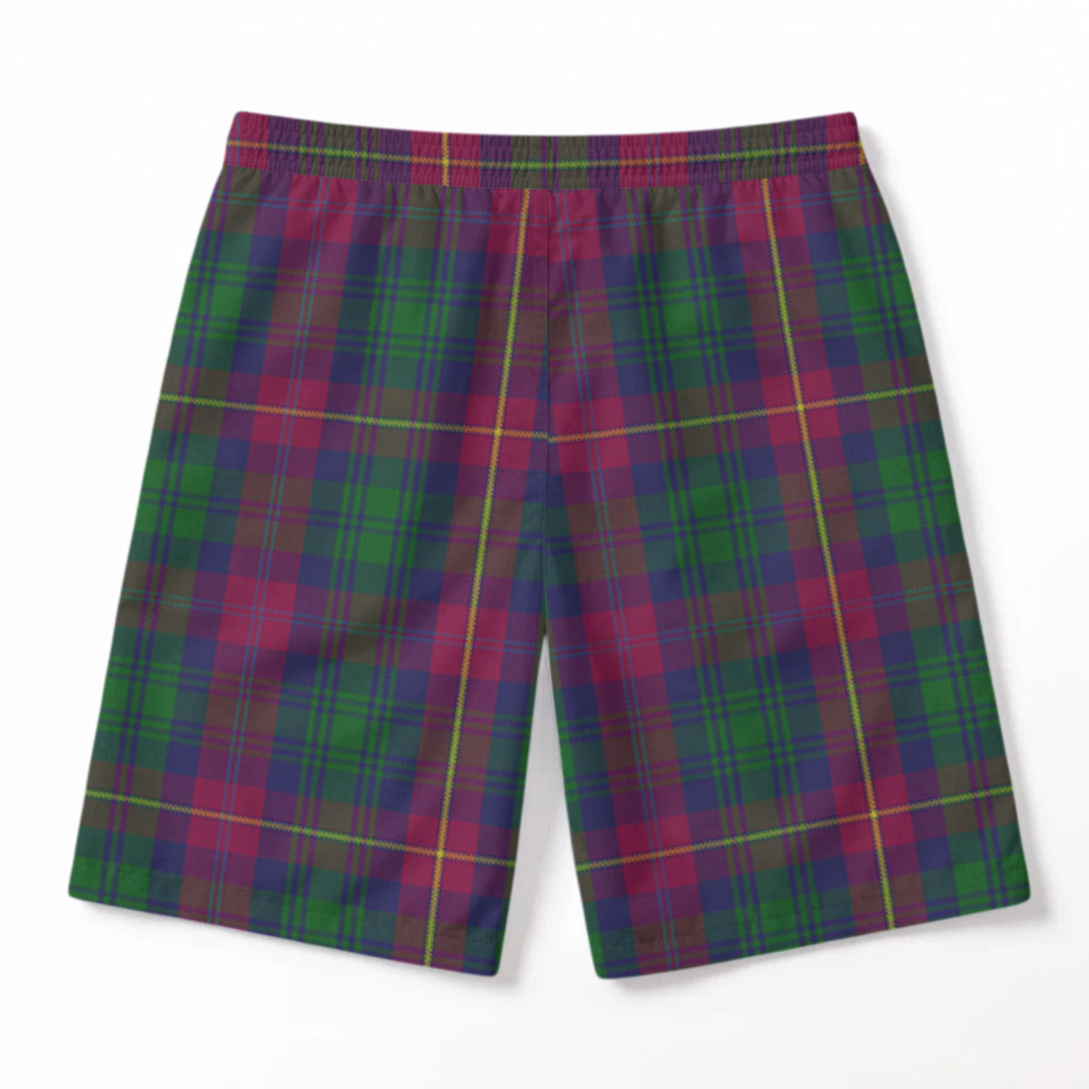 Cairns Tartan Crest Men's Beach Shorts