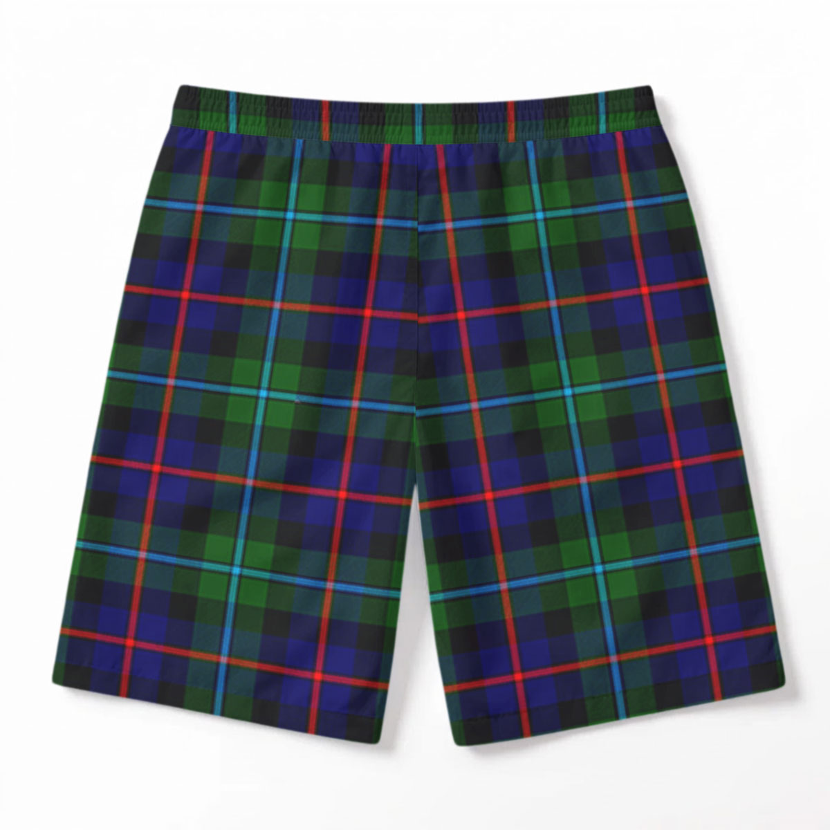 Calder Tartan Crest Men's Beach Shorts