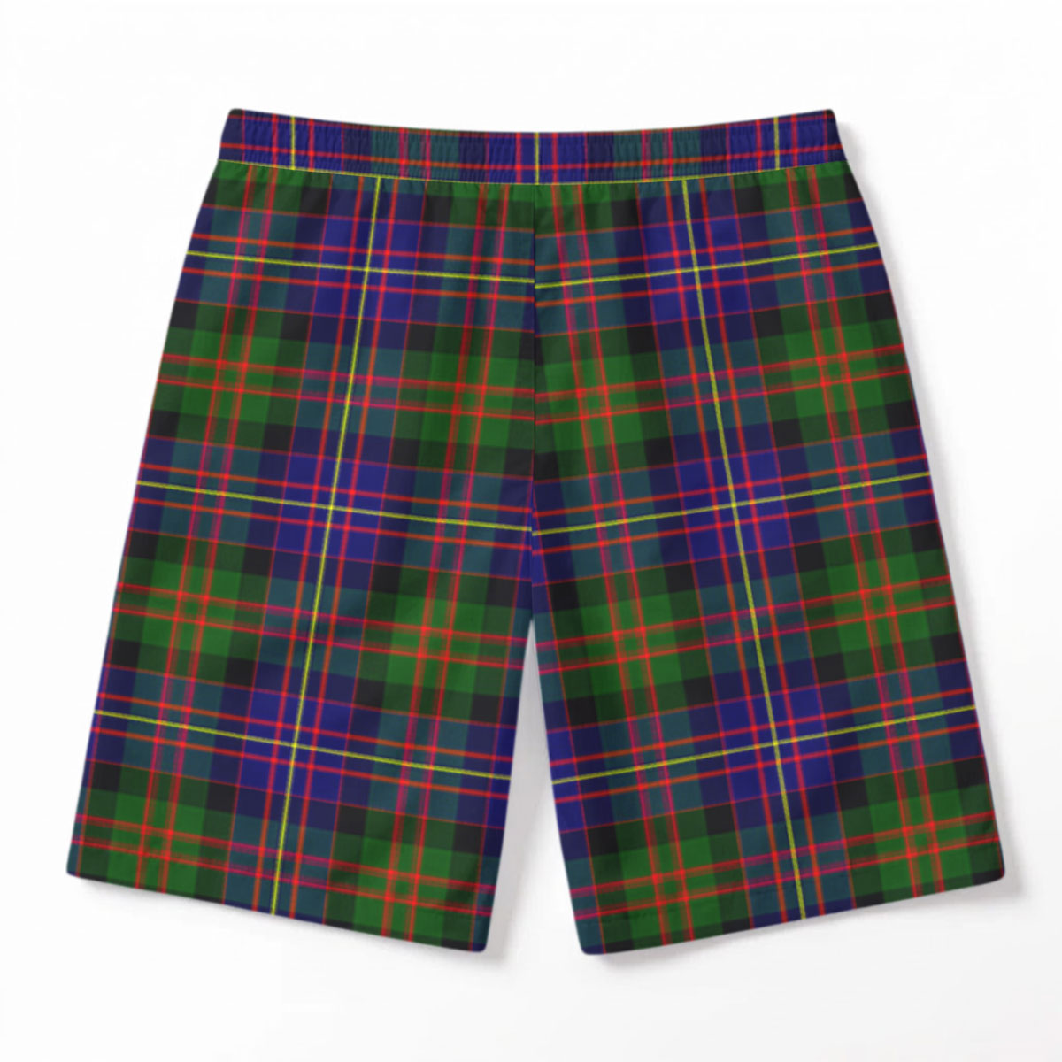 Cameron of Erracht Modern Tartan Crest Men's Beach Shorts
