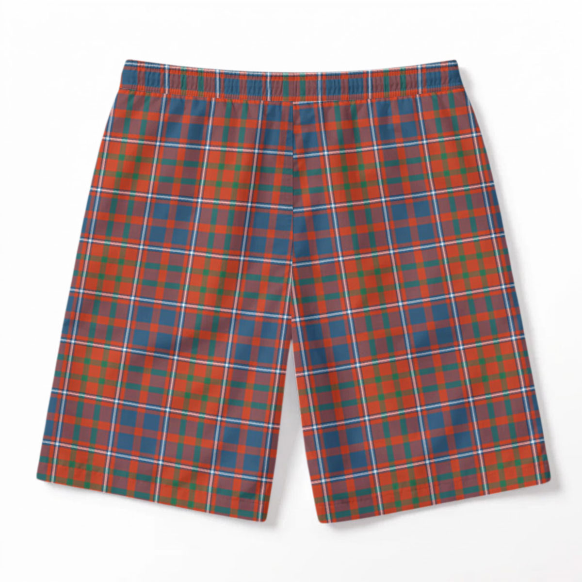 Cameron of Lochiel Ancient Tartan Crest Men's Beach Shorts