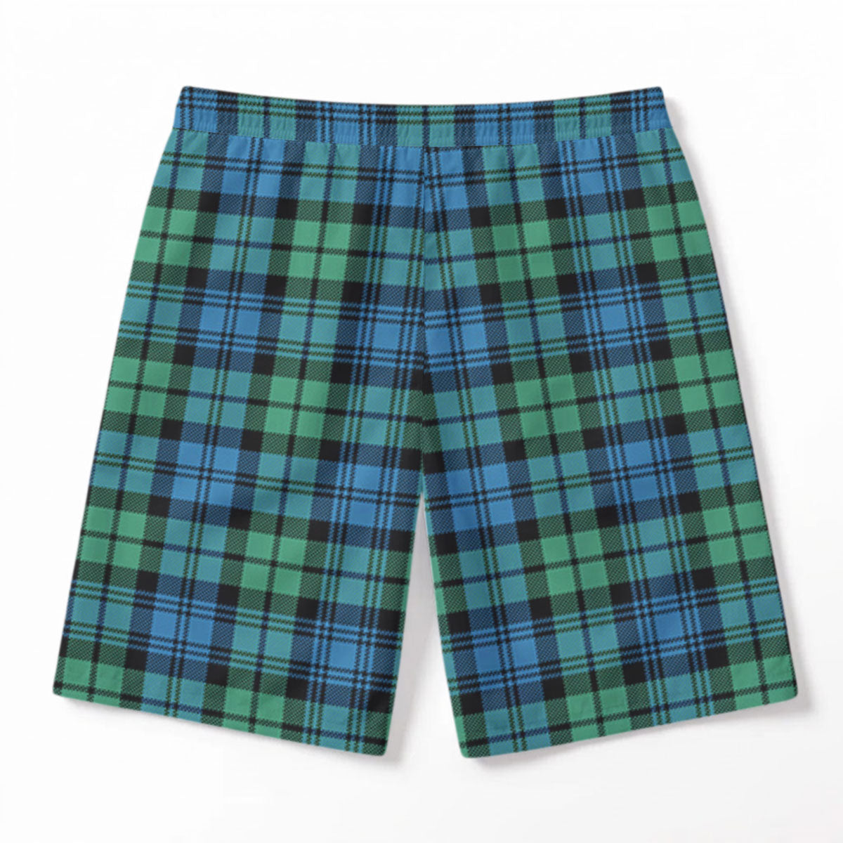 Campbell Ancient 01 Tartan Crest Men's Beach Shorts