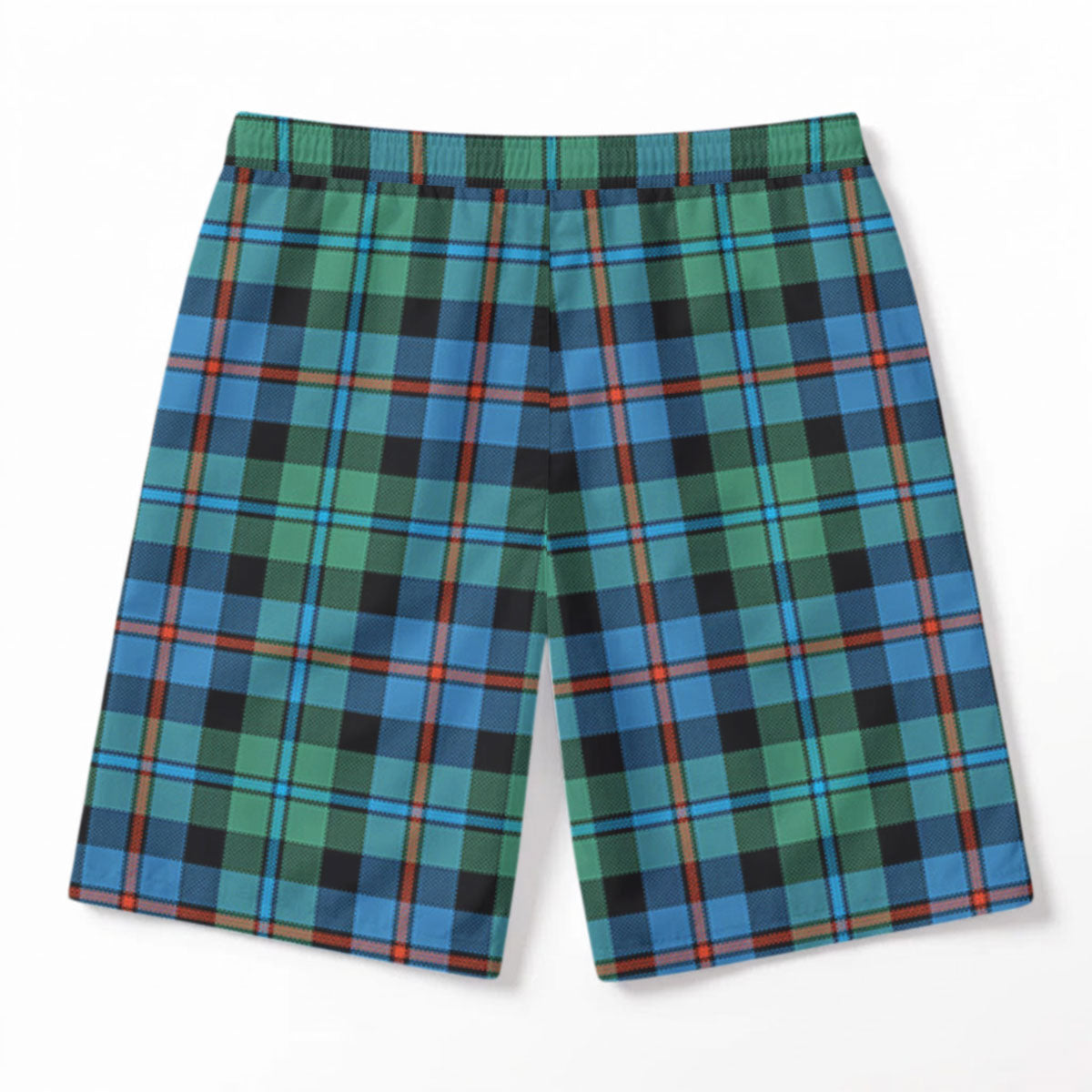 Campbell of Cawdor Ancient Tartan Crest Men's Beach Shorts